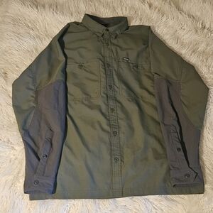 Mens patagonia long sleeve button down shirt